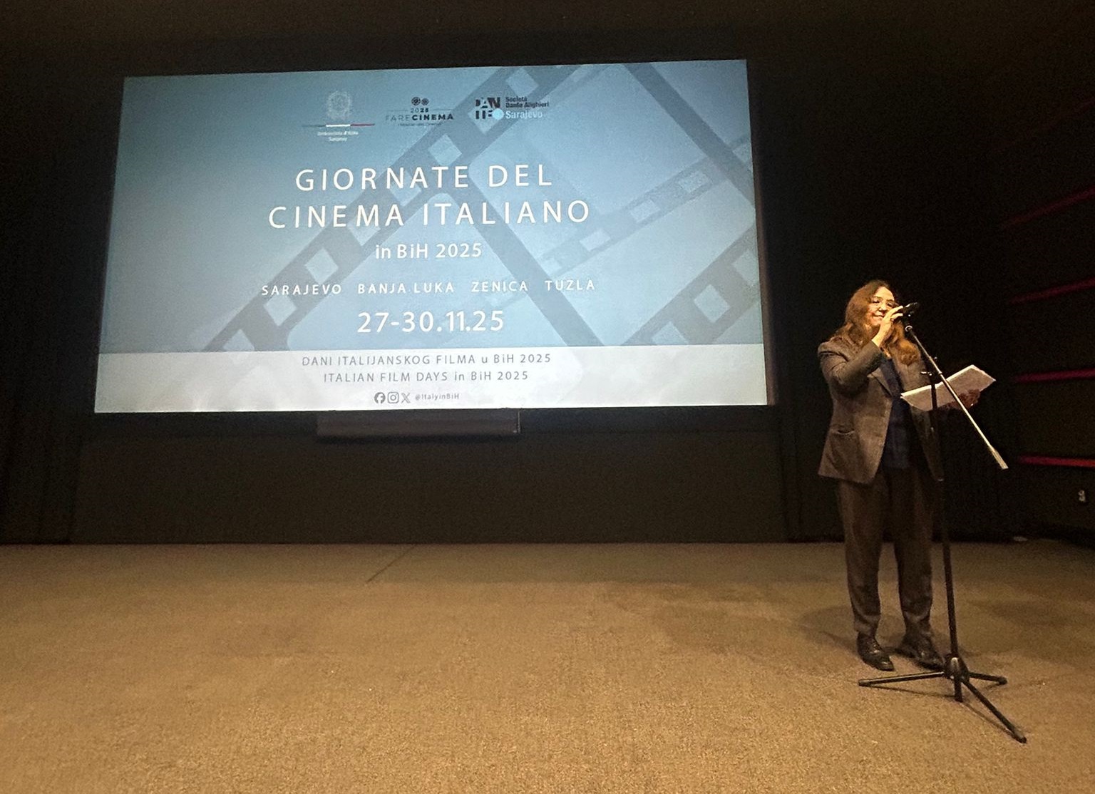 Bosnia Erzegovina: le Giornate del Cinema Italiano 2025 a Sarajevo, Banja Luka, Tuzla e Zenica